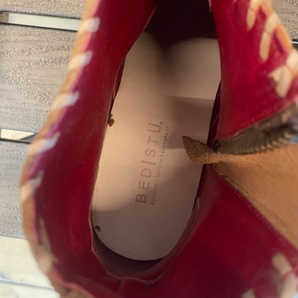 AwEsOmE! BED STU Tania Cafe Latte Lux Zip Leather Ankle boots Booties 9.5 - Picture 10 of 12